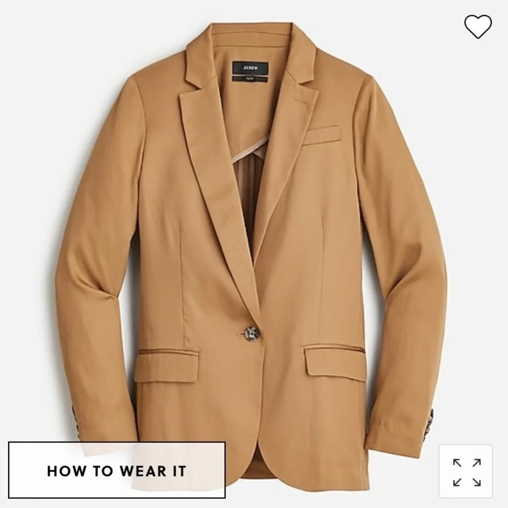 NEW JCREW Alfie blazer in Gramercy twill Item BK024